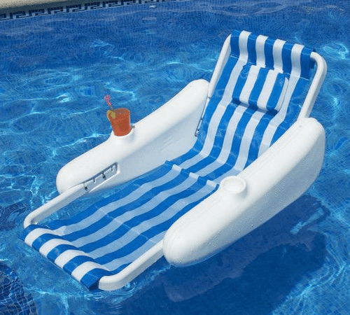 Above Ground Pool Floating Lounge Chair